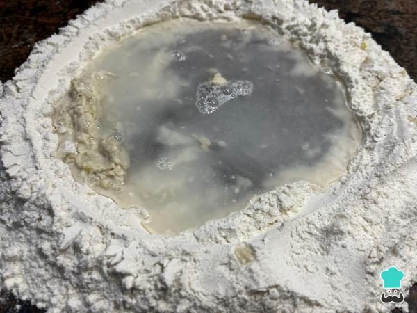 Receta de Pizza porteña - Paso 1