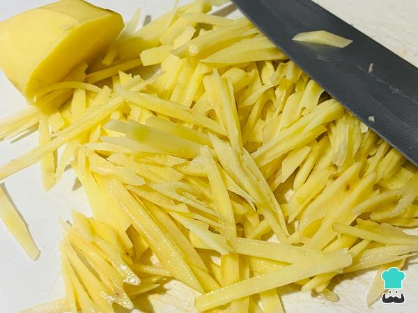 Receta de Papas pay - Paso 1
