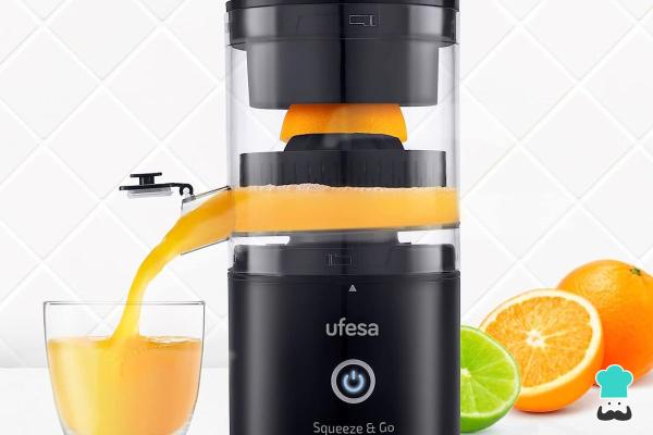 Mejores exprimidores de naranjas eléctricos - Ufesa Squeeze & Go-Exprimidor inalámbrico eléctrico recargable
