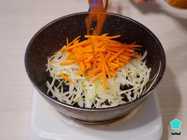 Receta de Rollitos de primavera vegetarianos - Paso 3