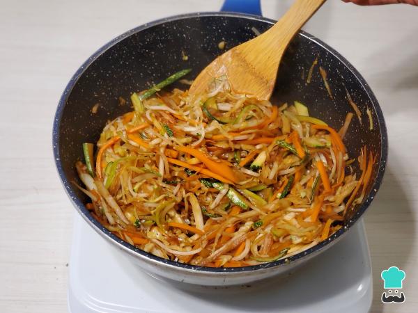 Receta de Rollitos de primavera vegetarianos - Paso 5