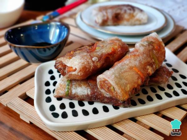 Receta de Rollitos de primavera vegetarianos - Paso 12