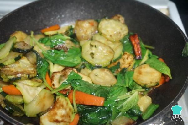 Receta de Verduras con queso - Paso 2