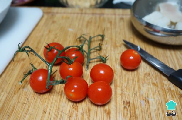 Receta de Ensalada de garbanzos con bacalao - Paso 4
