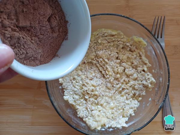 Receta de Brownie de plátano y avena - Paso 4