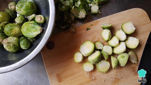 Receta de Repollitos de Bruselas salteados - Paso 1