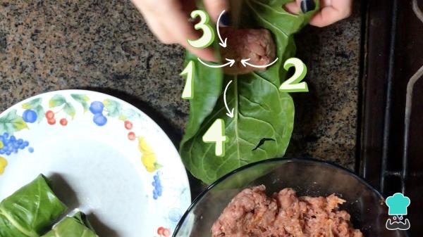 Receta de Niños envueltos de acelga - Paso 3