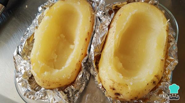 Receta de Papas rellenas de pollo - Paso 5