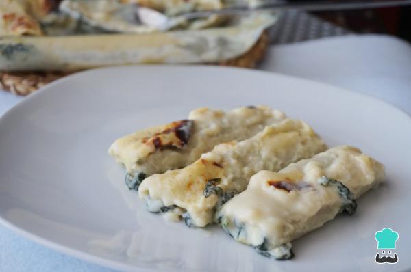Relleno para canelones - 10 recetas fáciles - Relleno para canelones de espinaca