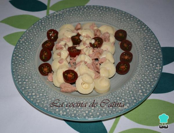 Receta de Ensalada de palmitos, tomate y atún - Paso 2