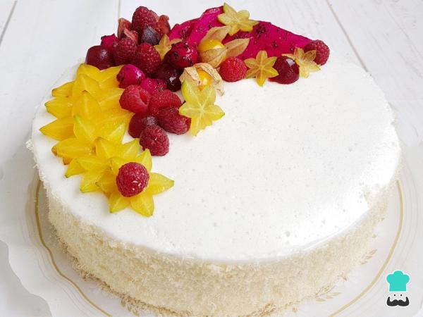 Tartas sin huevo - Tarta vegana de frambuesa