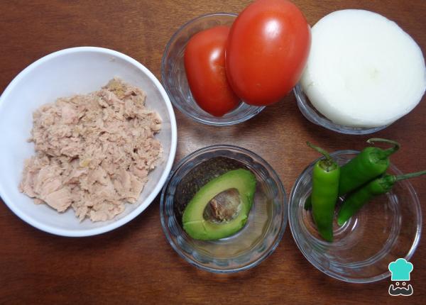 Receta de Ensalada de atún a la mexicana - Paso 1