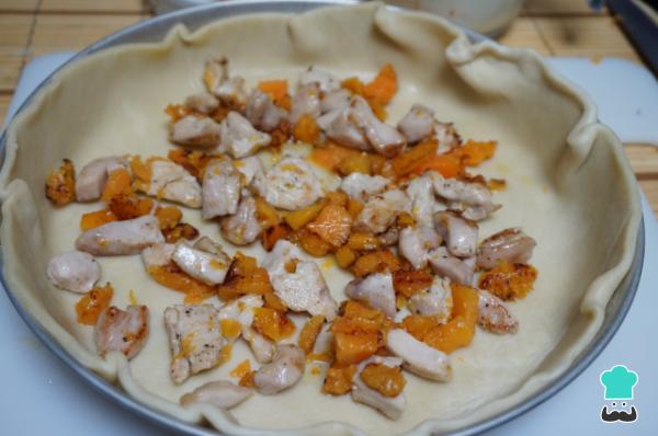 Receta de Pastel de pollo y calabaza - Paso 4