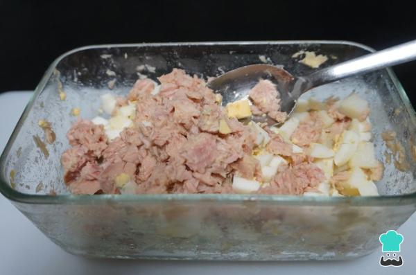 Receta de Canelones de jamón York y atún - Paso 4