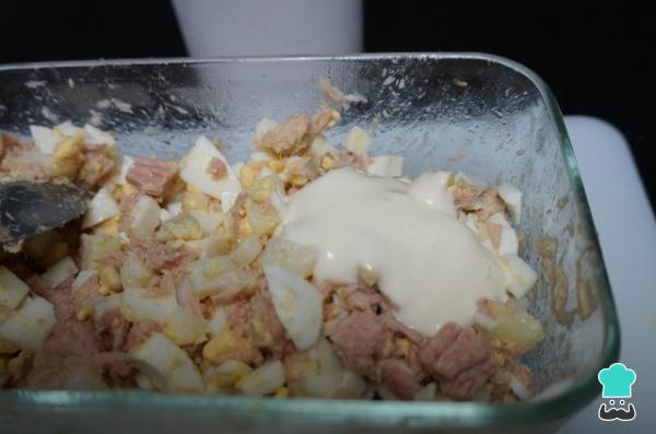 Receta de Canelones de jamón York y atún - Paso 5