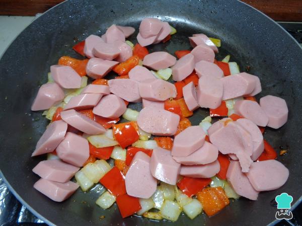 Receta de Lasaña de salchicha - Paso 6