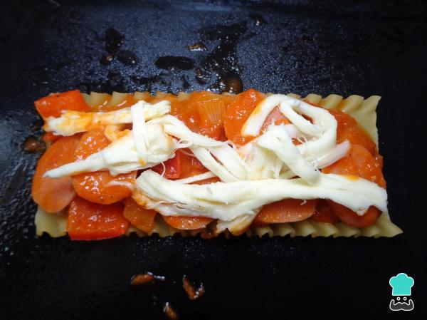 Receta de Lasaña de salchicha - Paso 8