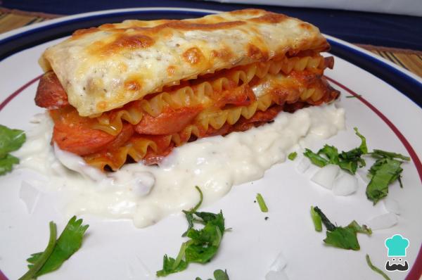 Receta de Lasaña de salchicha - Paso 10