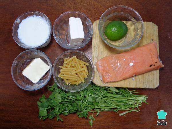 Receta de Pasta con salmón ahumado y queso Philadelphia - Paso 1
