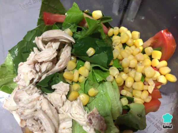 Receta de Ensalada de pollo con espinacas - Paso 3