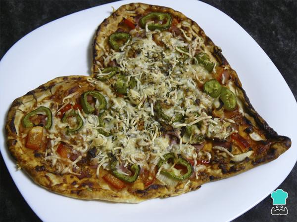 Receta de Pizza en forma de corazón - Paso 14
