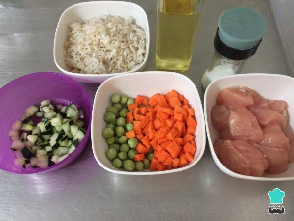 Receta de Ensalada de arroz con pollo - Paso 1