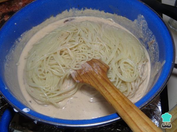 Receta de Pasta al chipotle con camarones - Paso 5