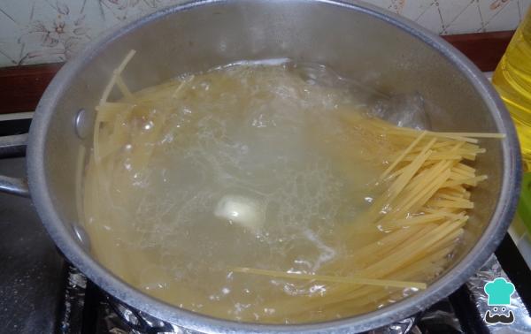 Receta de Pasta al chipotle con camarones - Paso 2