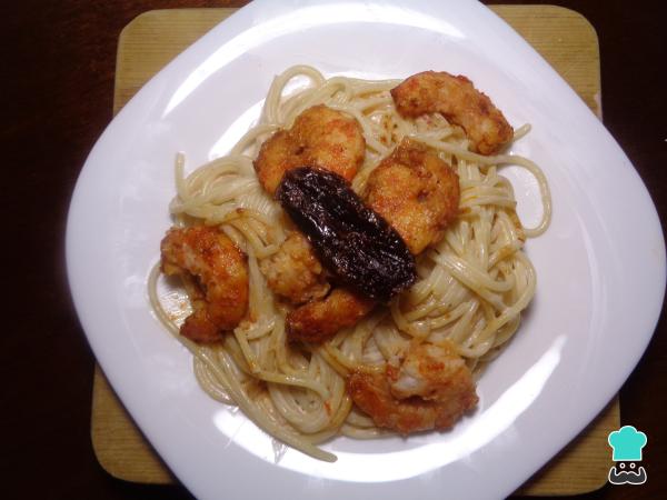 Receta de Pasta al chipotle con camarones - Paso 8
