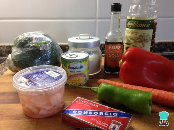 Receta de Ensalada de invierno baja en calorías - Paso 1