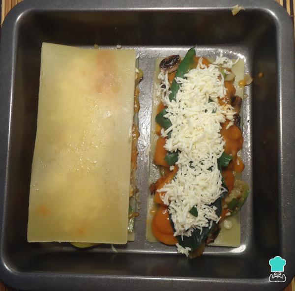 Receta de Lasaña mexicana vegetariana - Paso 14