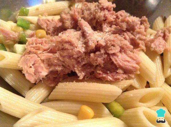 Receta de Ensalada de pasta con atún y verduras - Paso 6