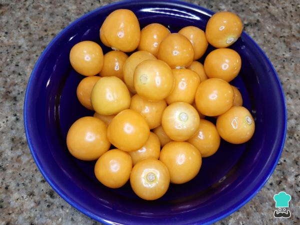 Receta de Mermelada de aguaymanto - Paso 1