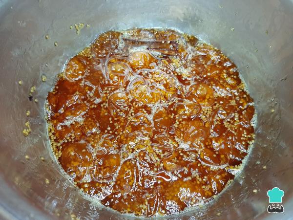 Receta de Mermelada de aguaymanto - Paso 3