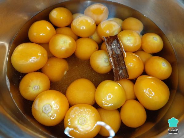 Receta de Mermelada de aguaymanto - Paso 2
