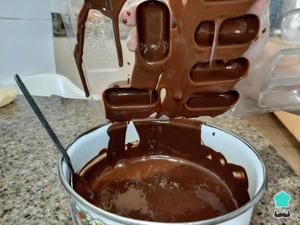 Receta de Chocotejas de coco - Paso 4
