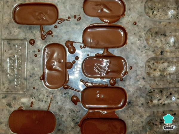 Receta de Chocotejas de coco - Paso 3