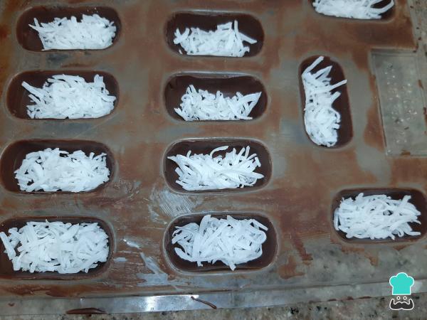 Receta de Chocotejas de coco - Paso 7