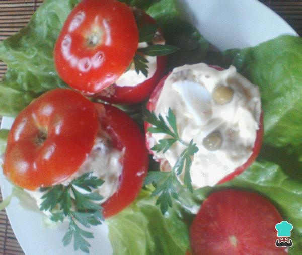 Receta de Tomates rellenos de atún y huevo duro - Paso 6