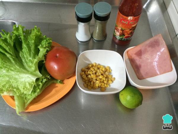 Receta de Ensalada china agridulce - Paso 1