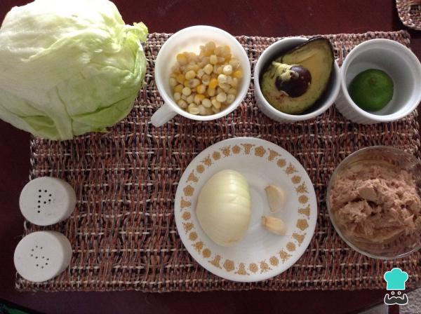 Receta de Ensalada de atún baja en calorías - Paso 1