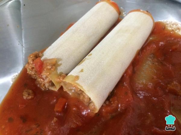 Receta de Canelones de carne para niños - Paso 3