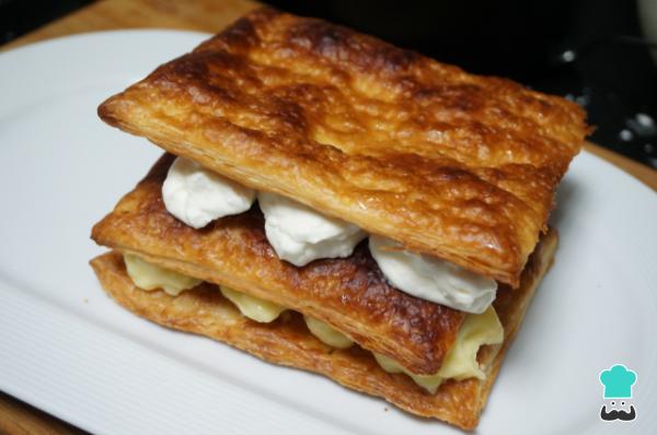 Receta de Milhojas de nata y crema - Paso 7