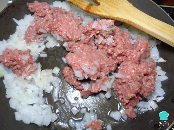 Receta de Budín de coliflor con carne molida - Paso 4