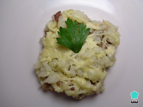 Receta de Budín de coliflor con carne molida - Paso 8