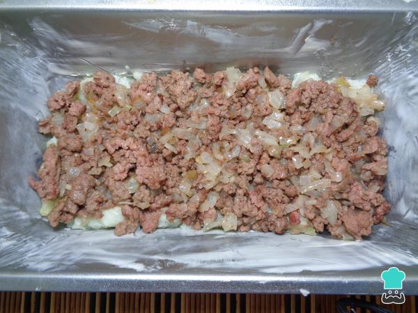 Receta de Budín de coliflor con carne molida - Paso 6