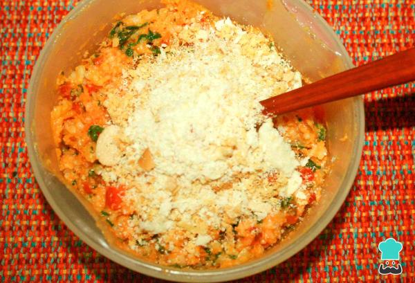 Receta de Hamburguesa vegana de espinacas - Paso 5