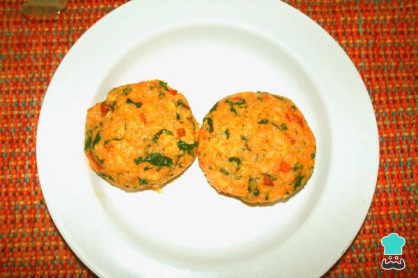 Receta de Hamburguesa vegana de espinacas - Paso 6