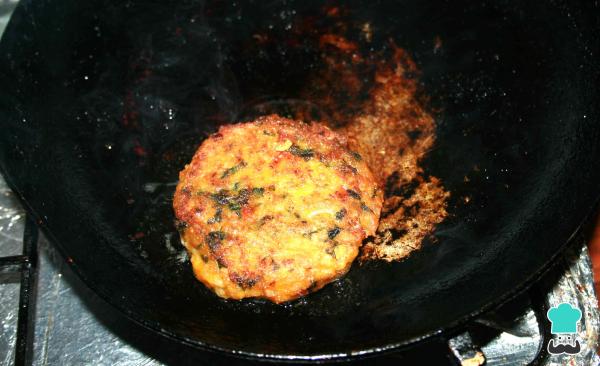 Receta de Hamburguesa vegana de espinacas - Paso 7