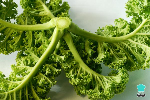 Receta de Chips de kale al horno - Paso 1